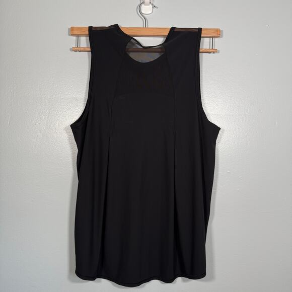 Lululemon Sculpt Tank Pleated Black Lightweight 10 Black Running Mesh Workout - Picture 5 of 8